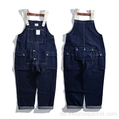 Großhandel hochwertige Baggy Denim Overalls für Herren